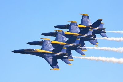 Blue Angels  tucked in tight