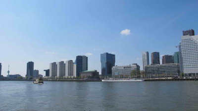 A walk through scenic Rotterdam, the Netherlands, alongside  river Maas and to  park Schoonoord