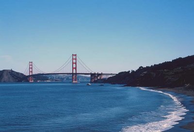 A rare NW Golden Gate Bridge view