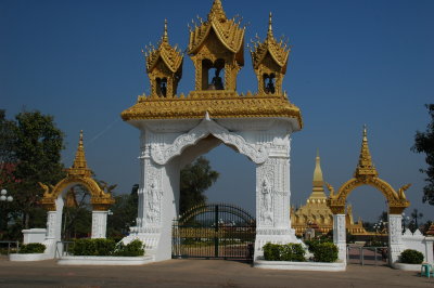 Entrance to Pha That Luang, Vientianne