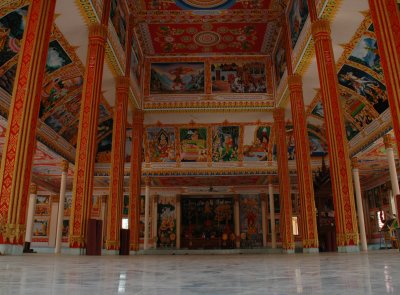 Wihaan  interior, Wat That Luang Tai