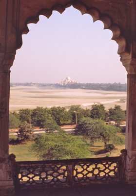 The Taj Mahal from upriver