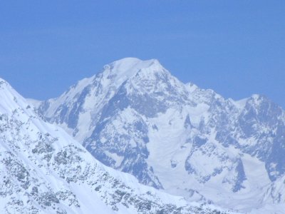 Le Mont Blanc zoomed from La Grande Motte