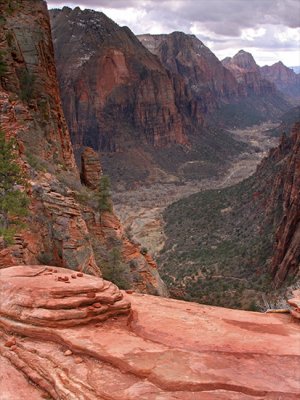 A glance down the valley