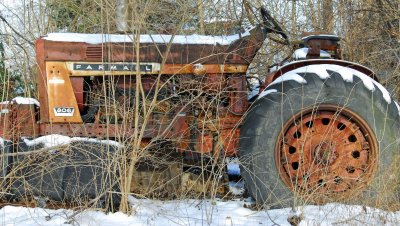 Dilapidated tractor