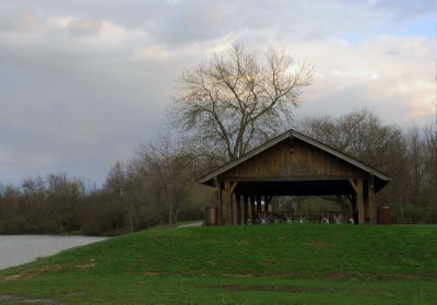 Shelter at dusk