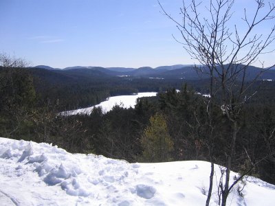 South towards Pack Forest Lake from the lookout