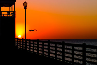 setting sun