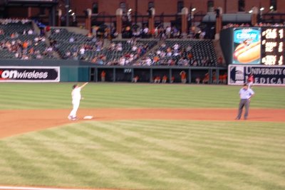 O's skipper Dave Trembley after being ejected for asking a simple question