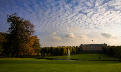 Autumn cloudscape Frederiksberg Garden