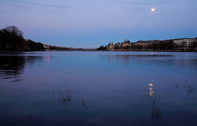 Full Moon over Lake Peblinge