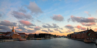 Harbour sunrise pano