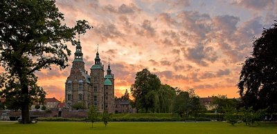 Rosenborg castle at sunset - hdr