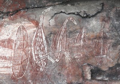 Aboriginal art at Hawk Dreaming - 1