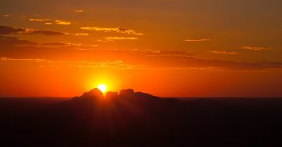 Kata Tjuta sunset from the air 2