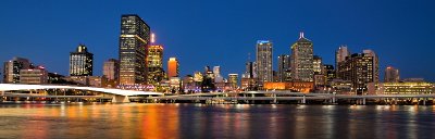 Brisbane Cityscape panorama - from South Bank