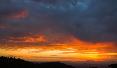 Mountain sunset cloudscape 4