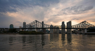 Brisbane & Story Bridge sunset cloudscape