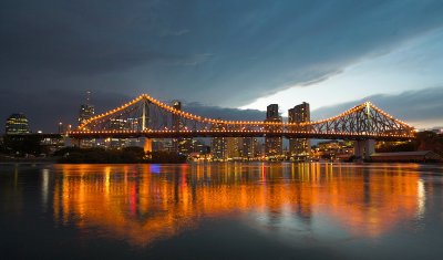 Brisbane & Story Bridge - thunderstorm 2