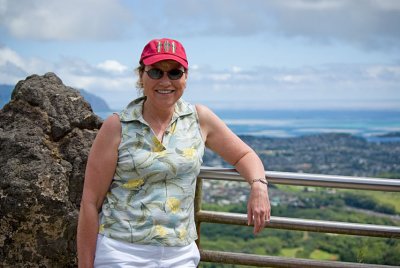 Cathy on top of the world