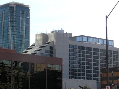 Renaissance Worthington Hotel building in white