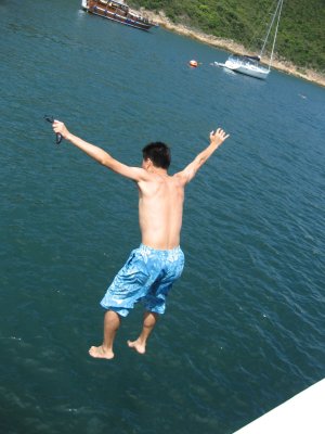 jump from boat top