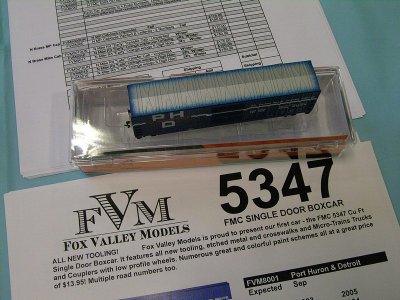 New from Fox Valley Models - N scale FMC 5347 and 5283 cu. ft. boxcars