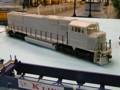 Athearn Conrail SD60I long hood with recessed radiator fan mounting per prototype.