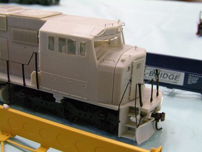 Athearn Conrail SD60I with recessed markers per prototype.