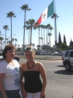 In Ensenada - the Mexican Flag is flying.JPG