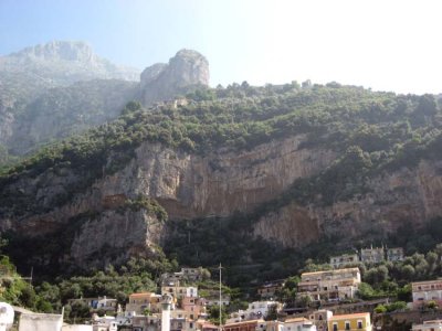 The imposing rock of the Positano hillside.jpg