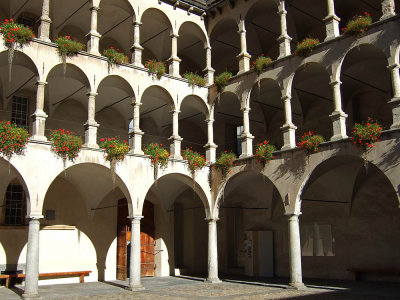 Inner courtyard from Stockalpen Palace