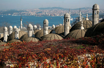 Old Istanbul with view to Karakoy (Golden Horn)