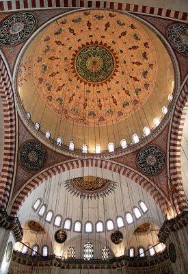 ceiling of a mosque in Istanbul
