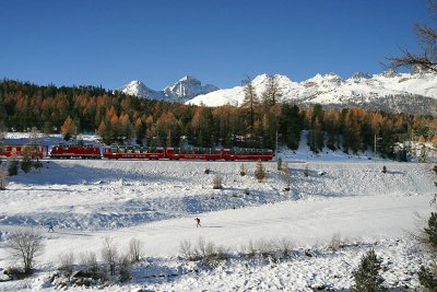 Train Pontresina to St. Moritz