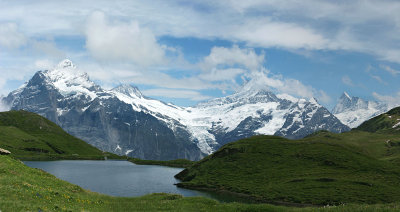 View from Bachalpsee to Jungfrau