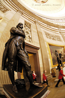 Thomas Jefferson inside the Capitol Rotunda