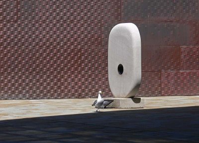 Gull and Hole Sculpture