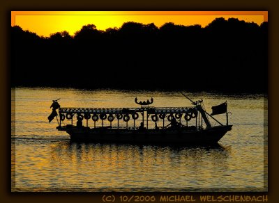Motor Boat on River Nile