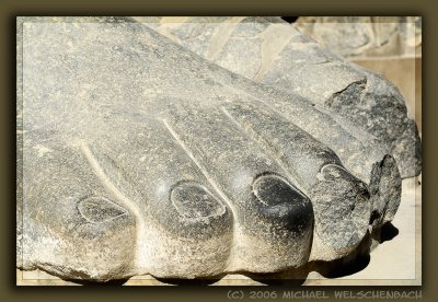 Foot of a Colossal Statue at the Entrance of the Temple of Luxor