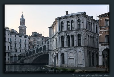 Venice, Fondamenta de le Prigioni and Ponte Di Rialto