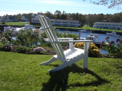 Classic White Adirondack Chair
