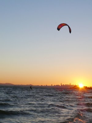 Kitesurfing the Bay