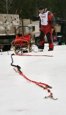 Preparing the sled