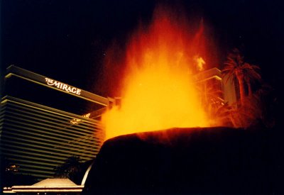 Mirage Volcano in 1997