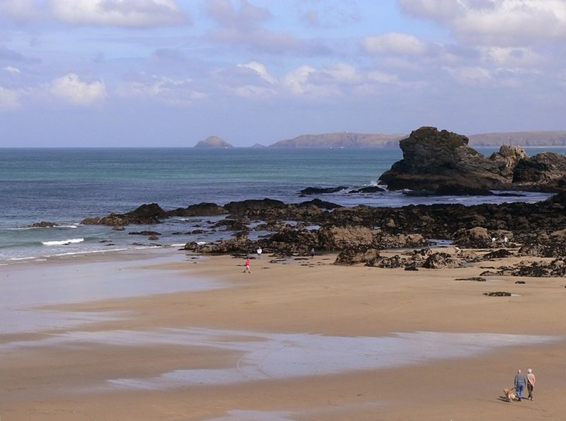 St Agnes beach at low tide
