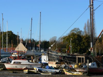 Shipshape? - boat yard at Pin Mill, a good antidote to soul-less modern marinas