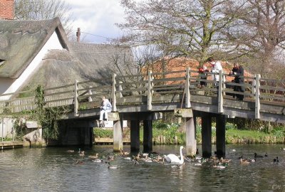 Flatford with the Constable museum on the left