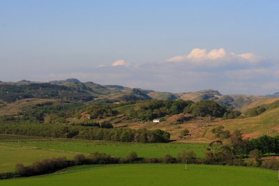 view inland from top of Dunadd