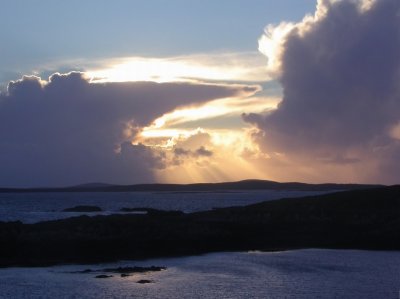 brewing up for storm force 10 over Berneray
